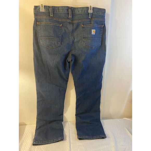 Carhartt Denim - Carhartt relaxed straight 38x32 rugged flex knit lined jeans